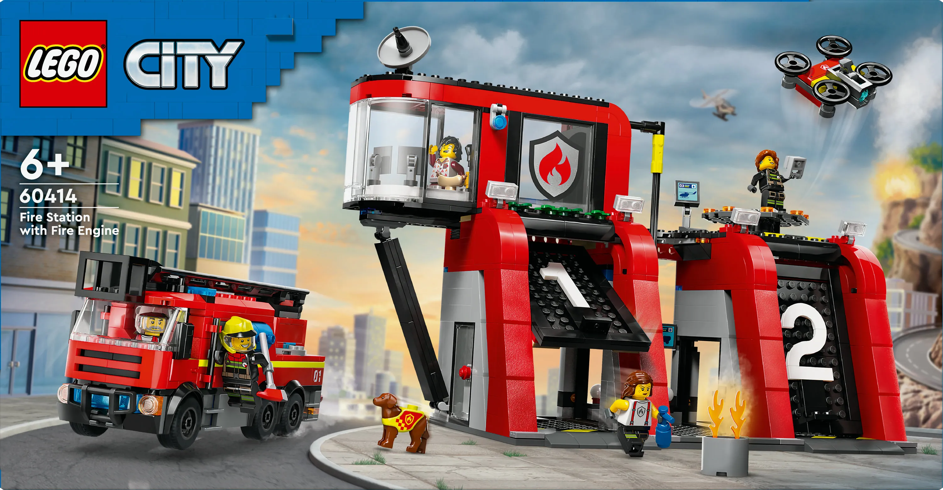Lego City Paloasema ja paloauto 60414