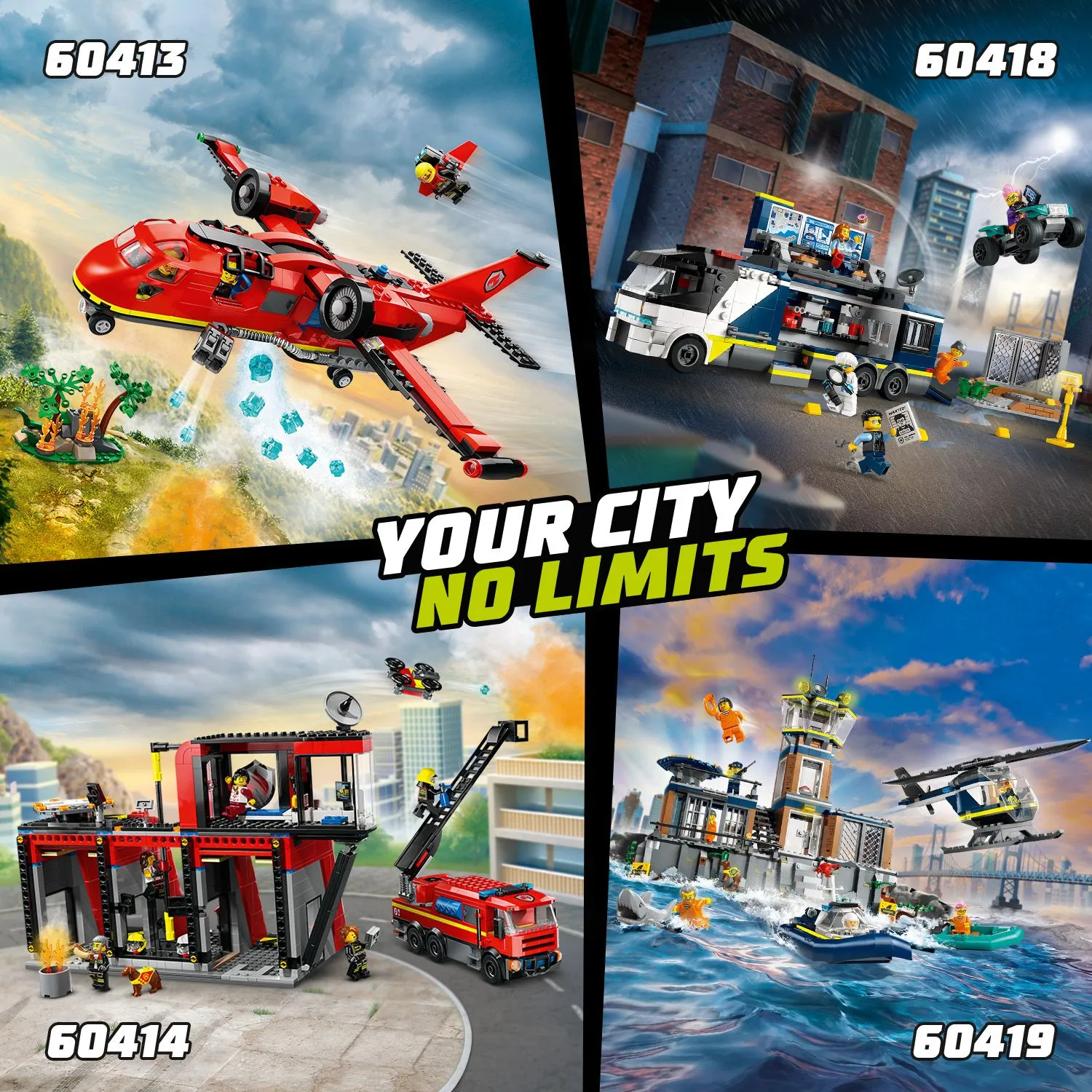 Lego City Paloasema ja paloauto 60414