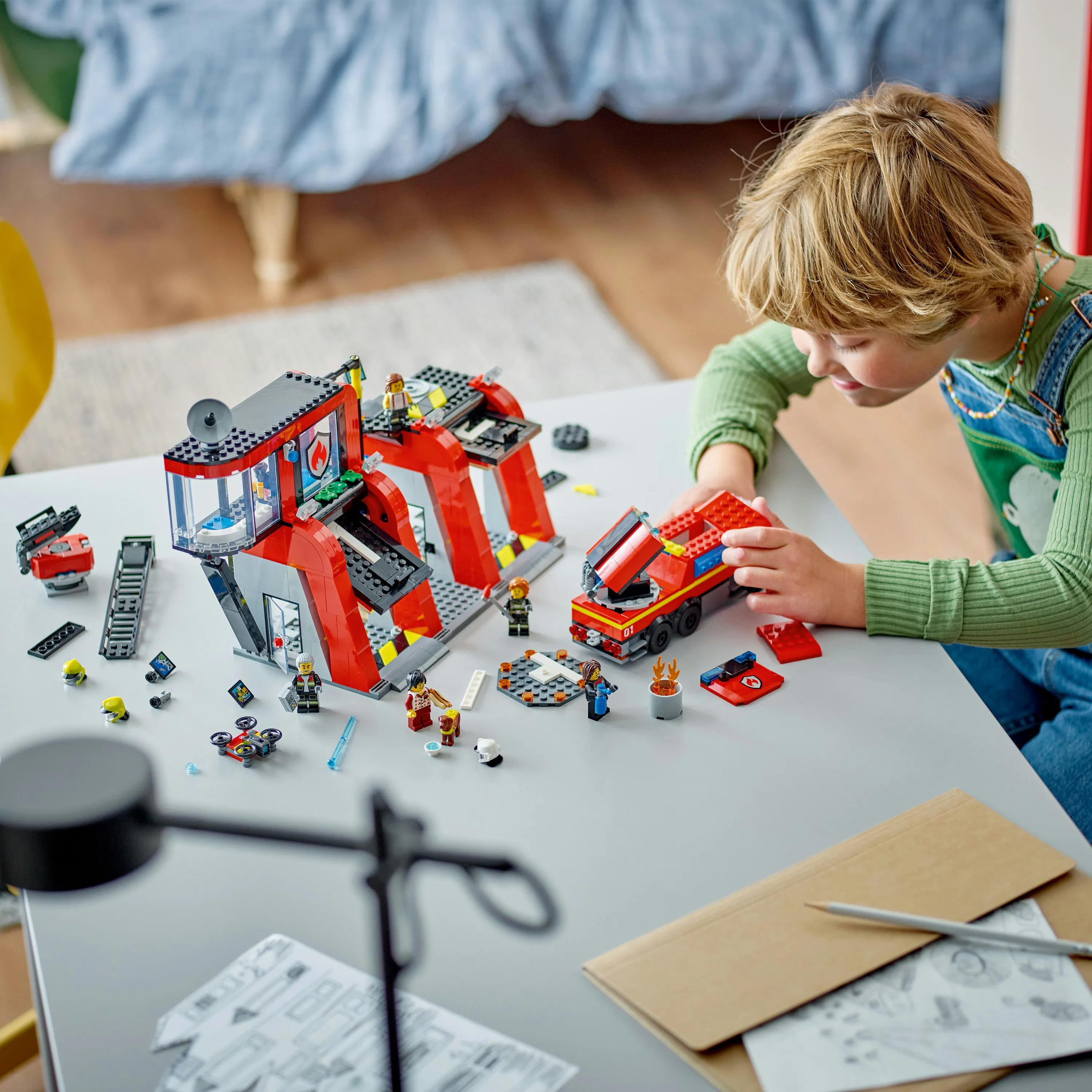 Lego City Paloasema ja paloauto 60414