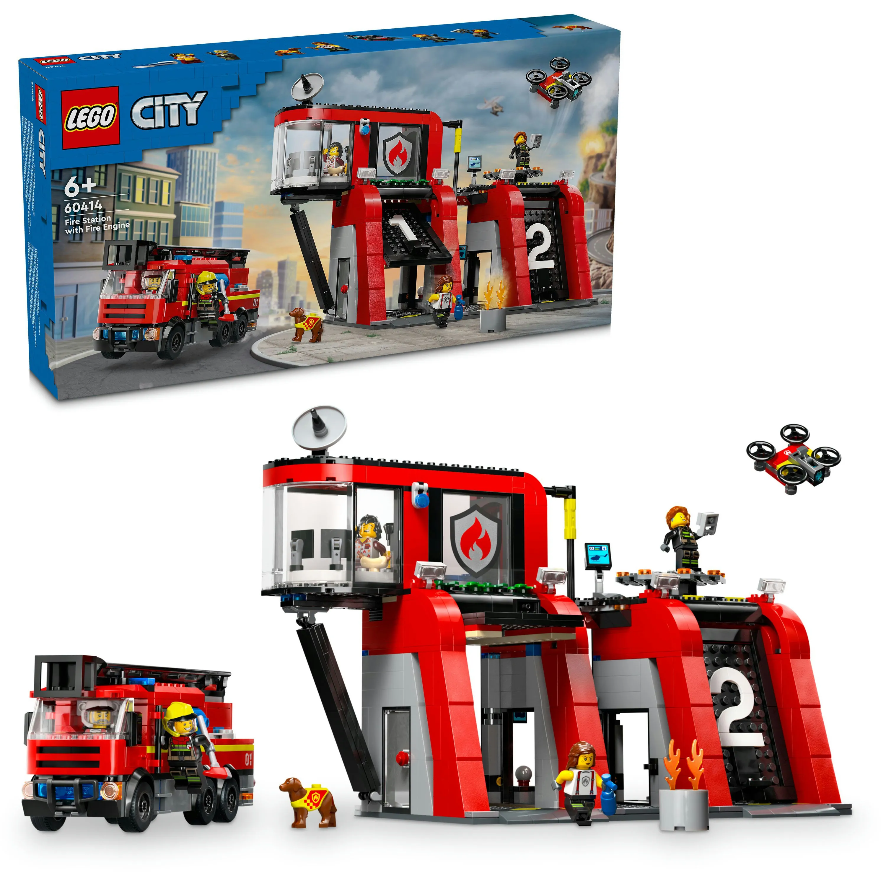 Lego City Paloasema ja paloauto 60414