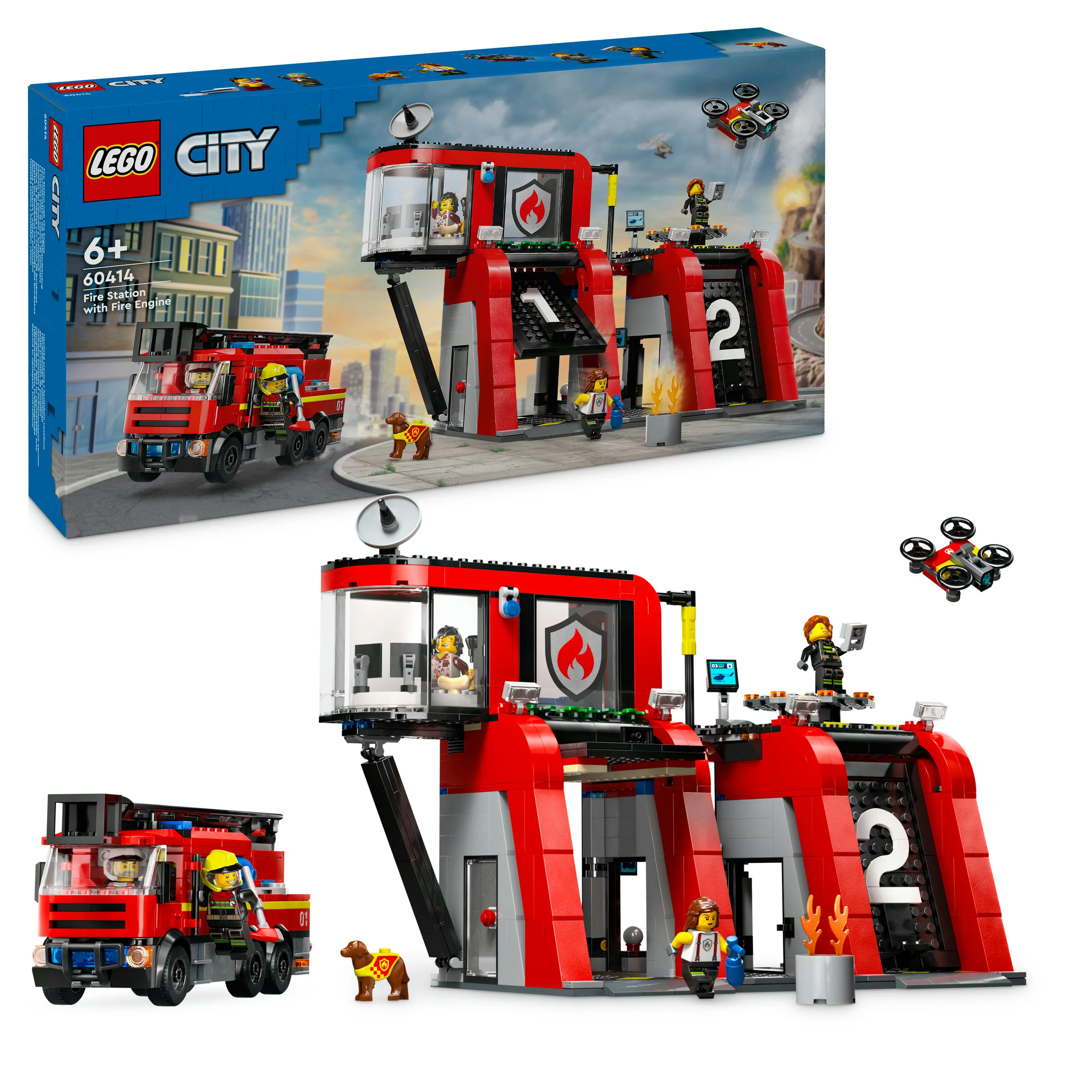 LEGO City Paloasema ja paloauto 60414