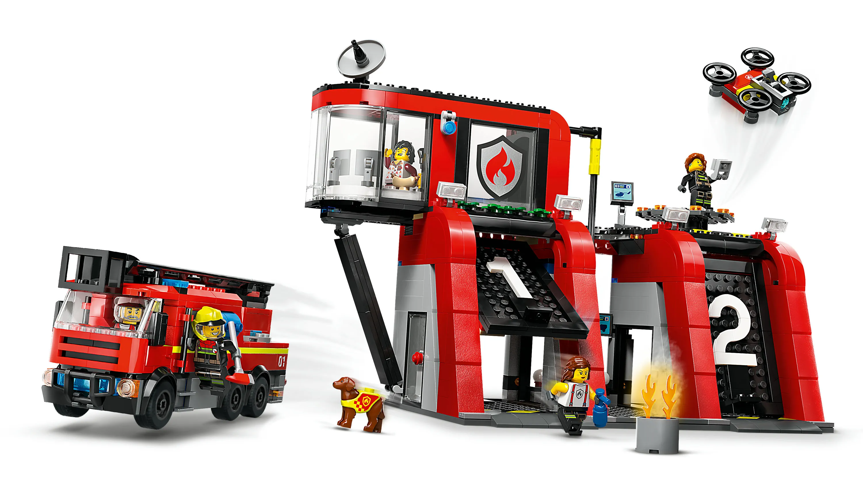 Lego City Paloasema ja paloauto 60414