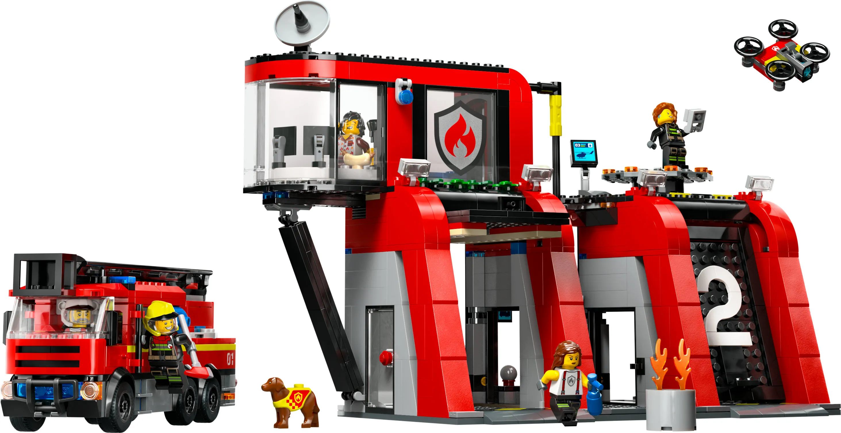 Lego City Paloasema ja paloauto 60414