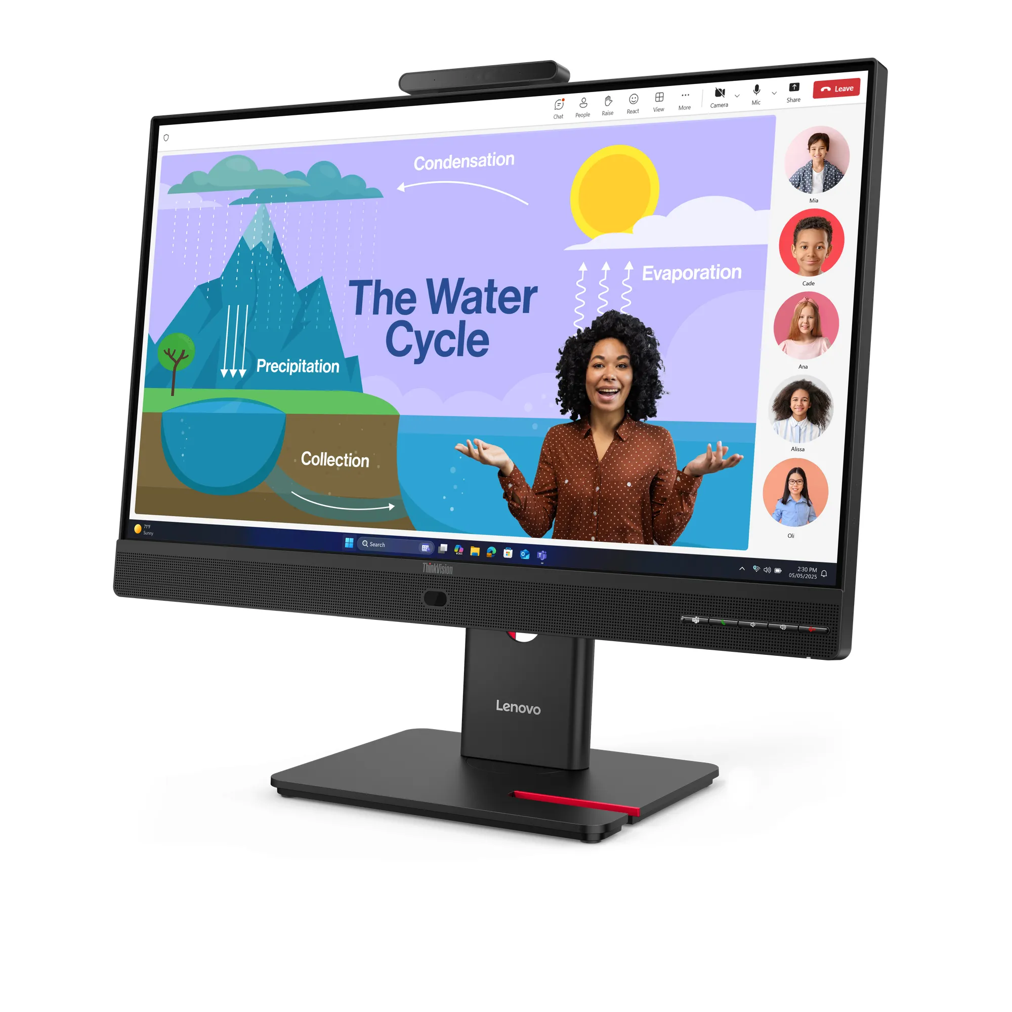 Lenovo ThinkVision T24D-4v 23.8" Full HD, IPS Monitor with USB-C hub