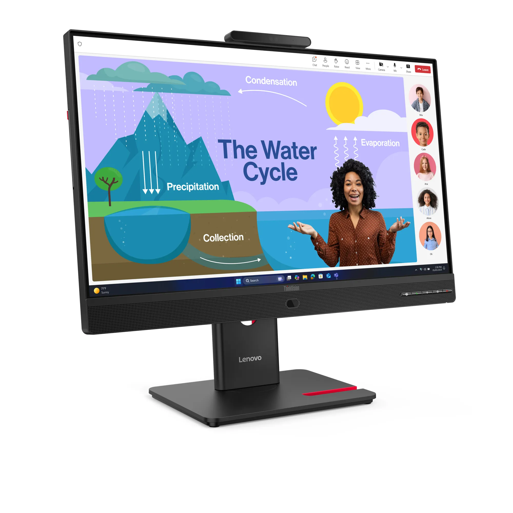 Lenovo ThinkVision T24D-4v 23.8" Full HD, IPS Monitor with USB-C hub