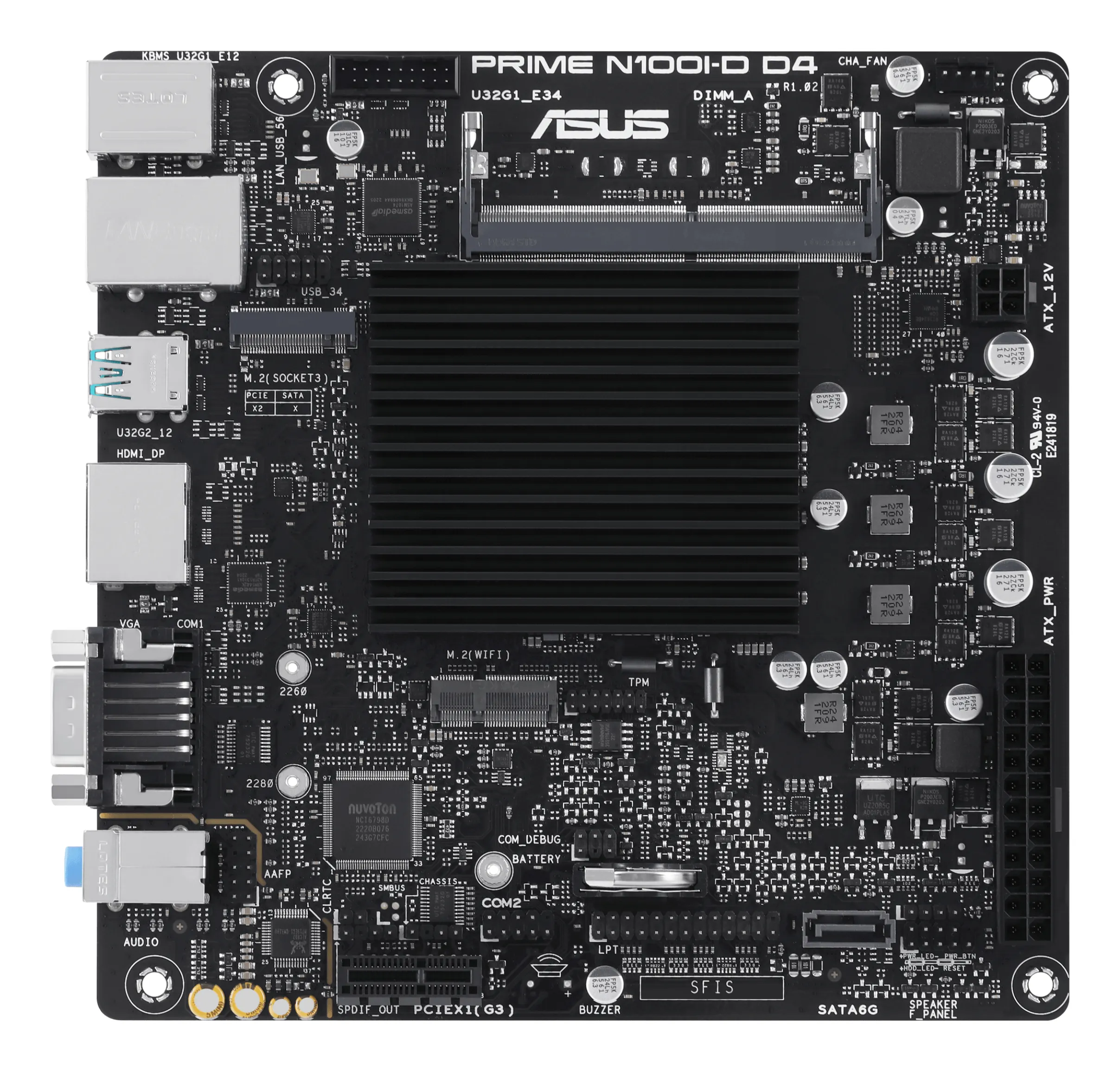 Asus PRIME N100I-D D4 Mini-ITX - motherboard