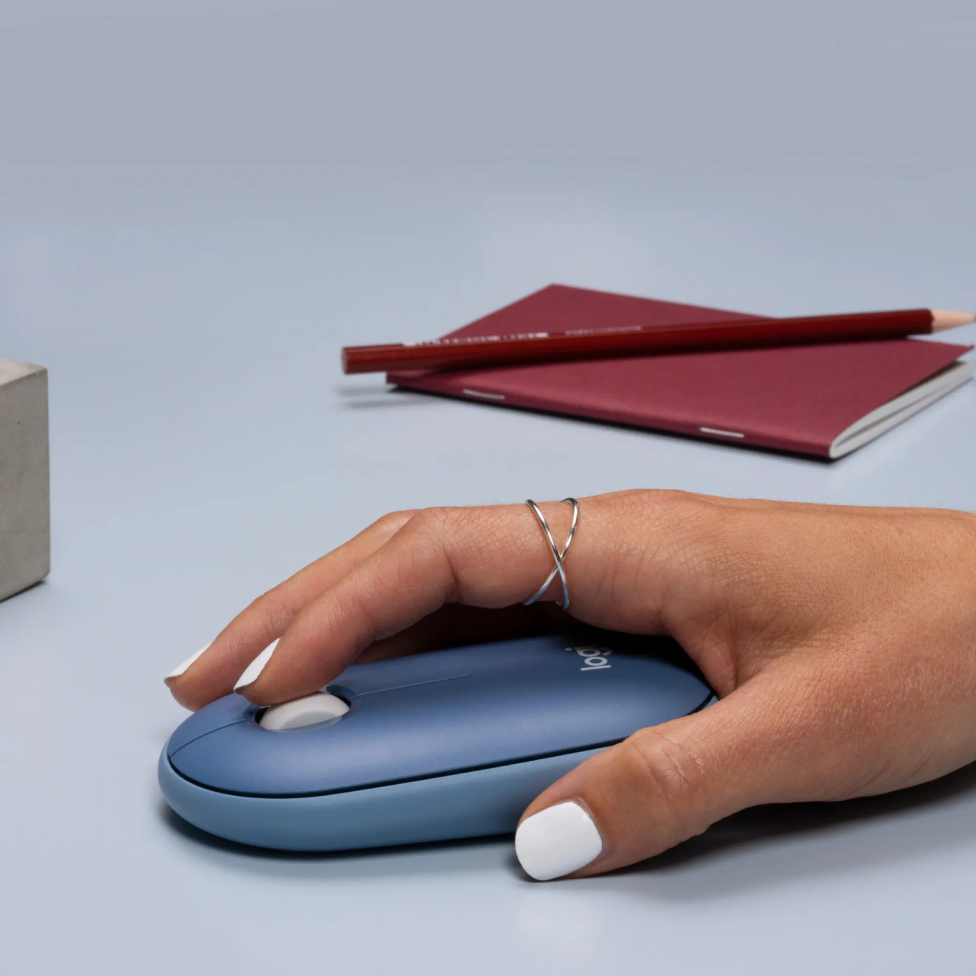 Logitech Pebble M350 tr&aring;dl&ouml;s mus, bl&aring;