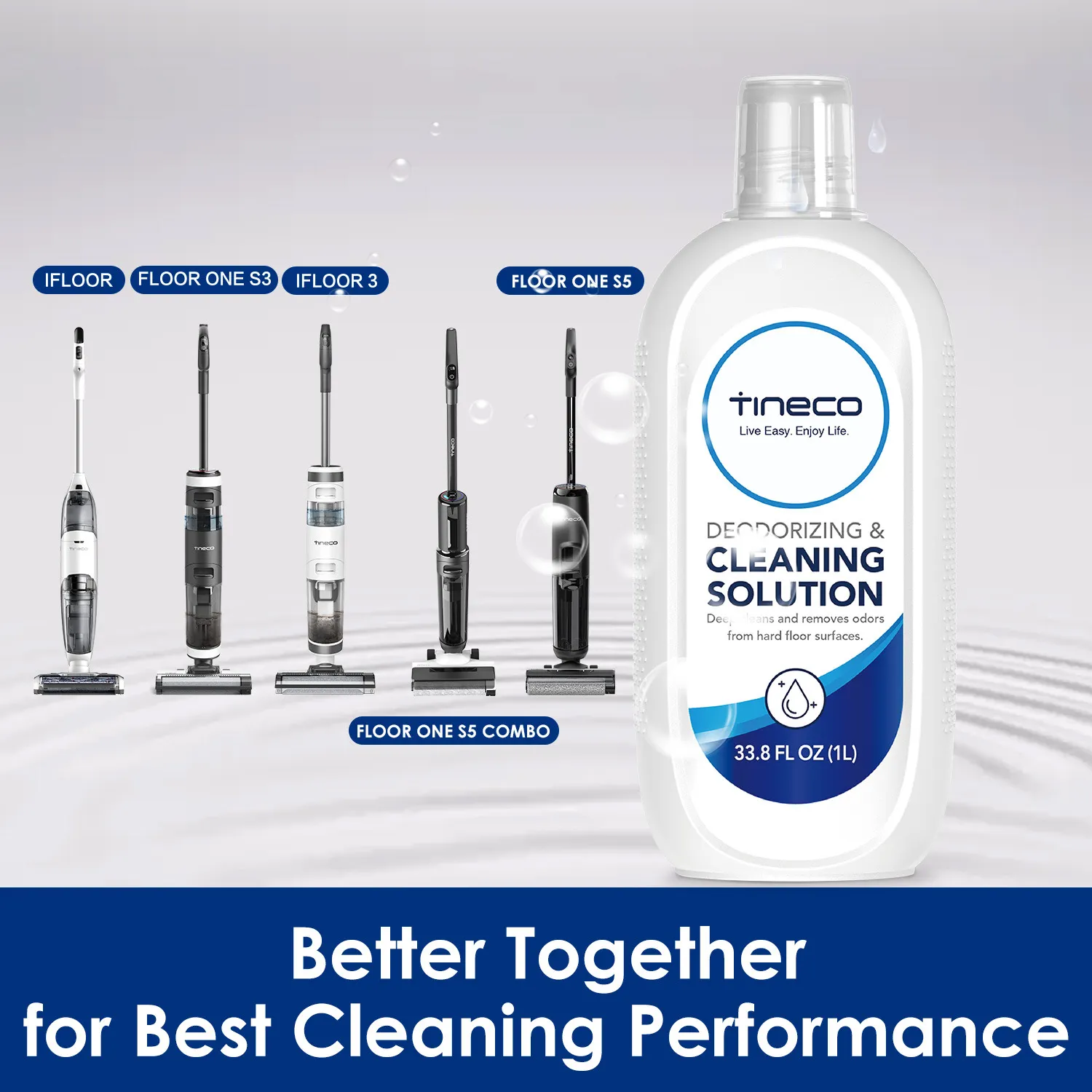Tineco 1L Cleaning solution, Blue, White