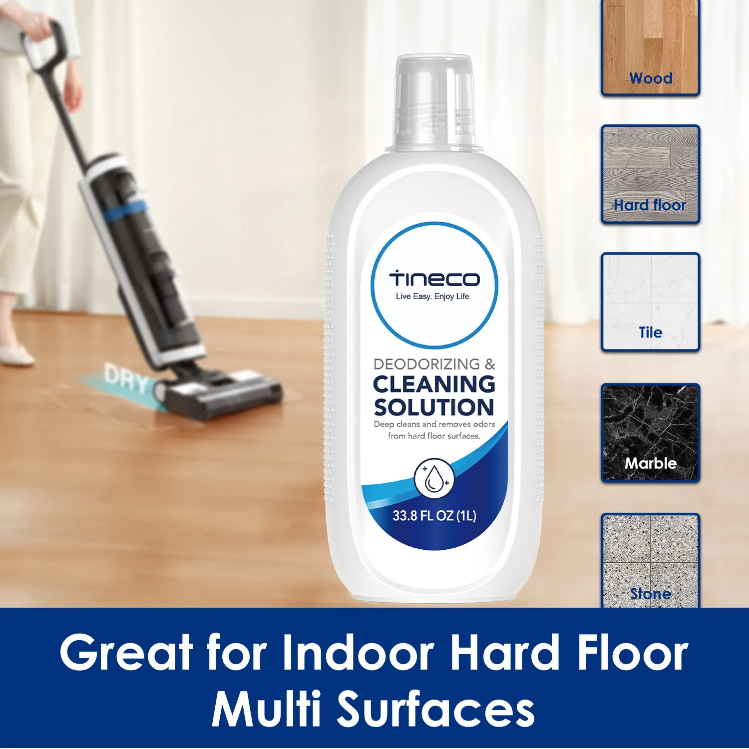 Tineco 1L Cleaning solution, Blue, White