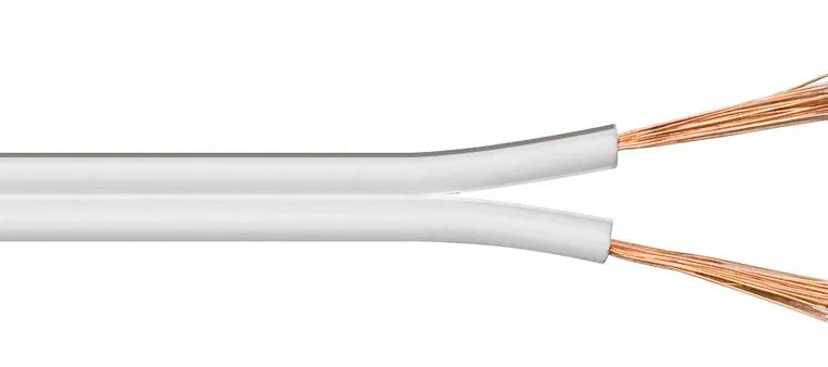 Loudspeaker cable, 100m, white
