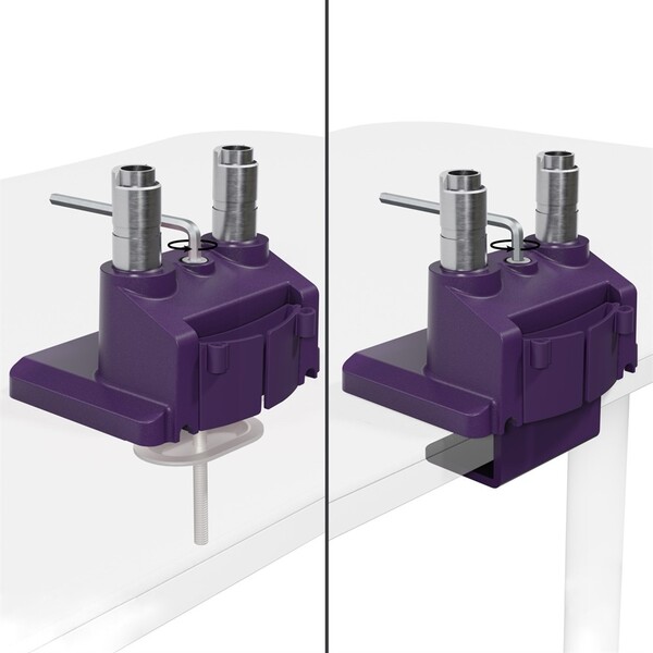 Arozzi Alzare Neo Duo Monitor Arm, for 2 monitors, 17-34", with gas spring, 9kg, Purple