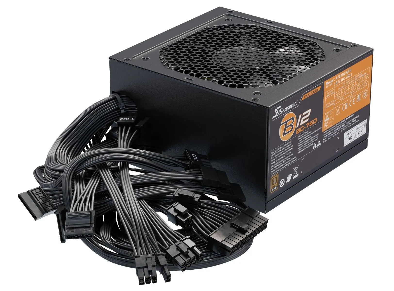 Seasonic B12 BC 750W - Power supply, 80 Plus Bronze