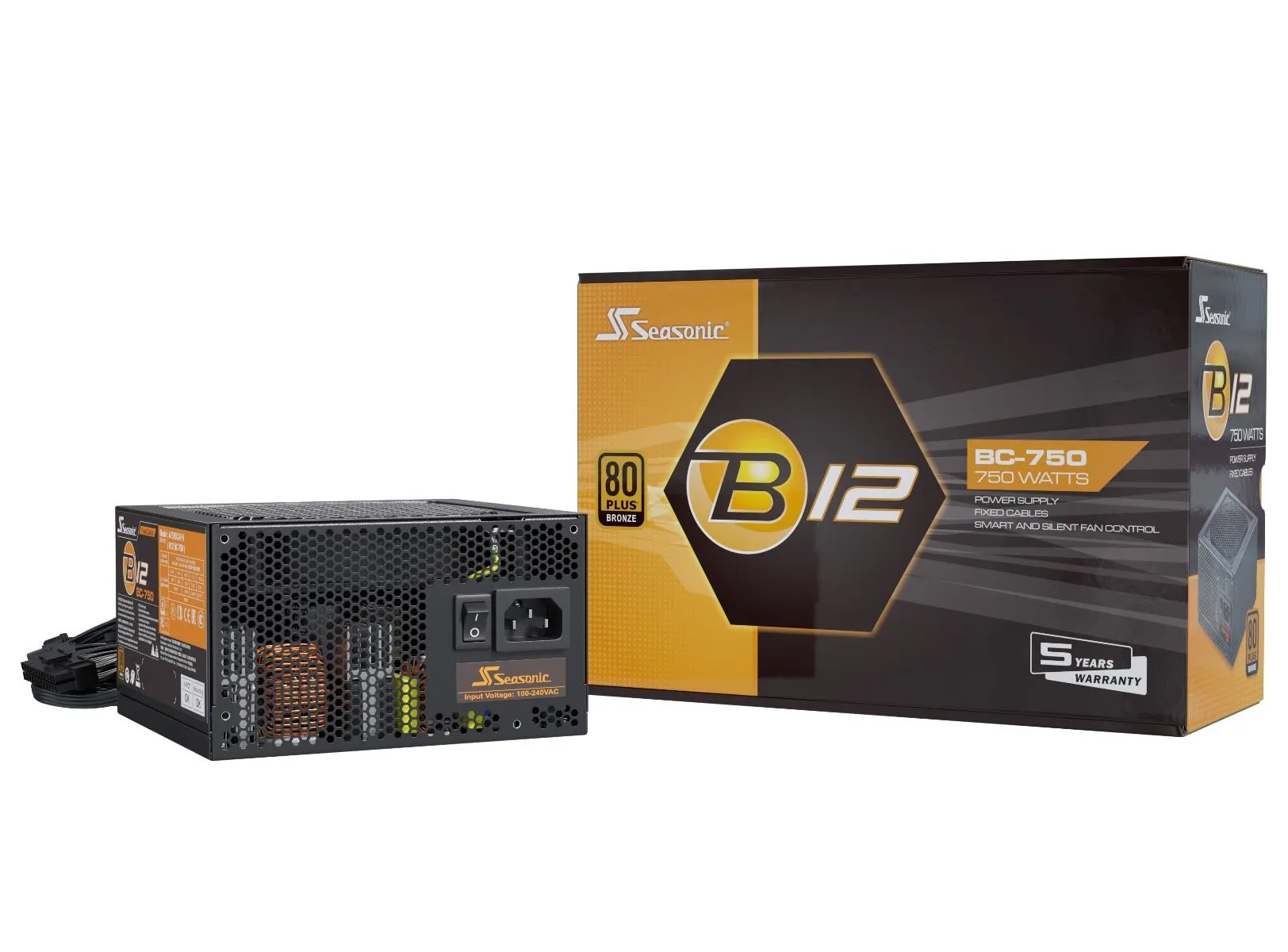 Seasonic B12 BC 750W - Power supply, 80 Plus Bronze