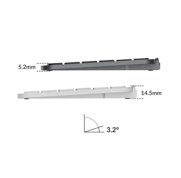 Keychron B6 Pro -langaton ergonominen n&auml;pp&auml;imist&ouml;, norsunluunvalkoinen