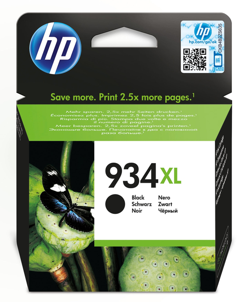 HP 934XL Black Ink Cartridge Blister