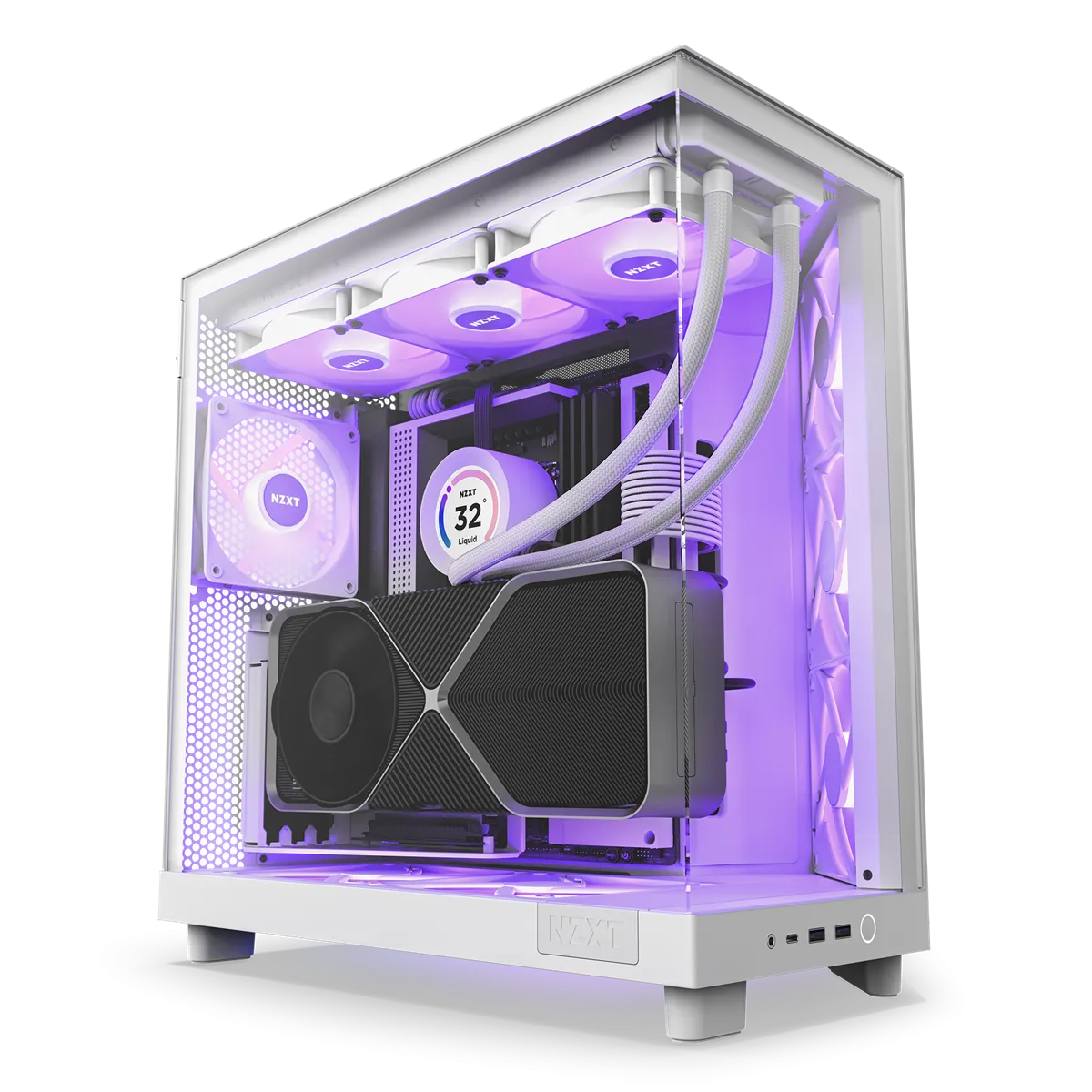 NZXT H6 Air Flow - miditornikotelo, Valkoinen