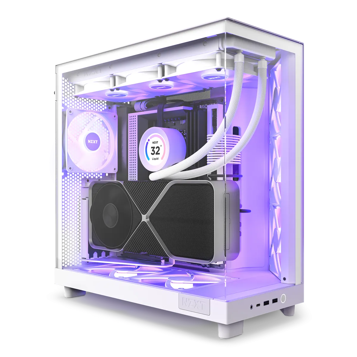 NZXT H6 Air Flow - miditornikotelo, Valkoinen