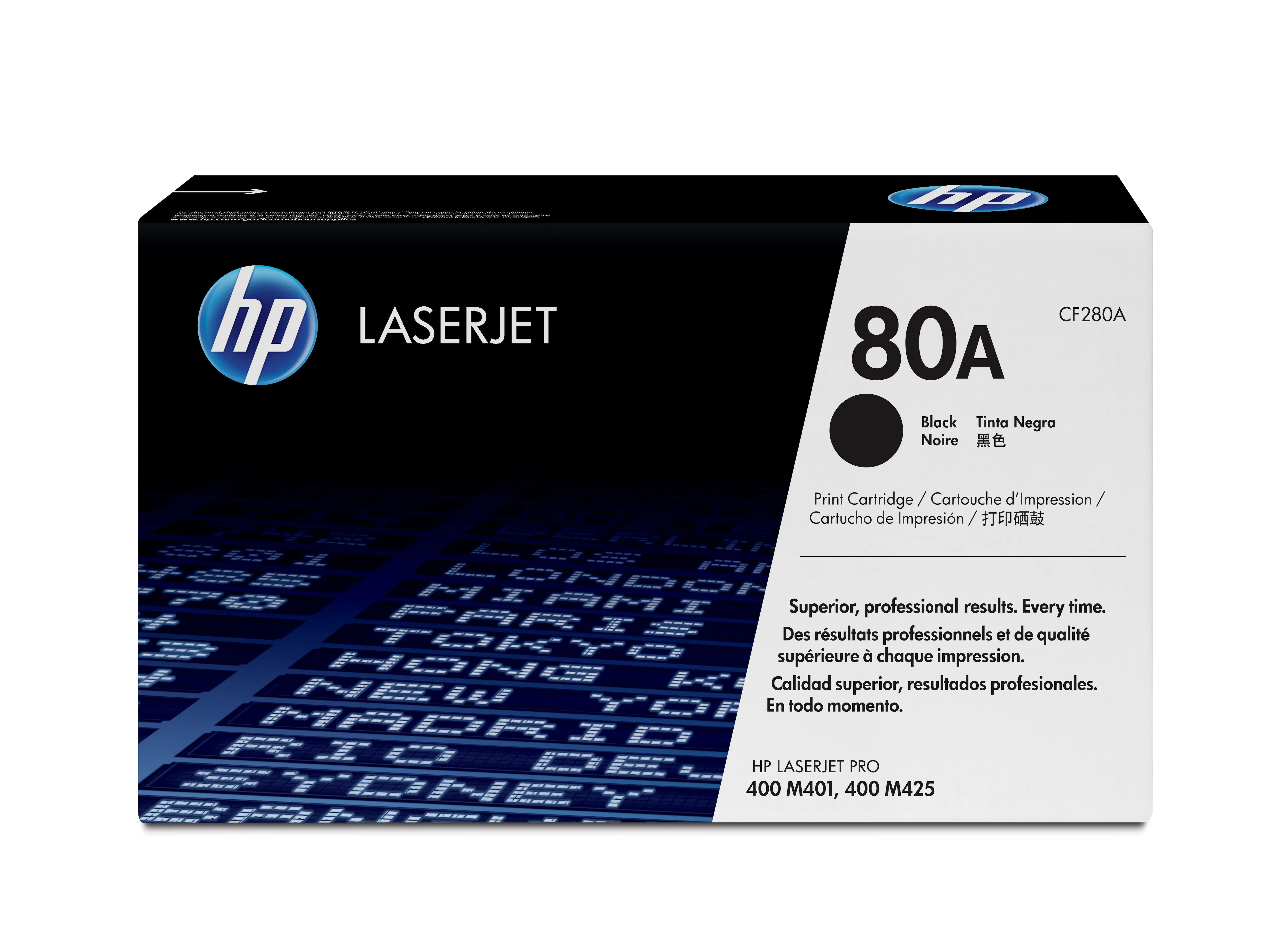 HP 80A CF280A lasertoner, svart