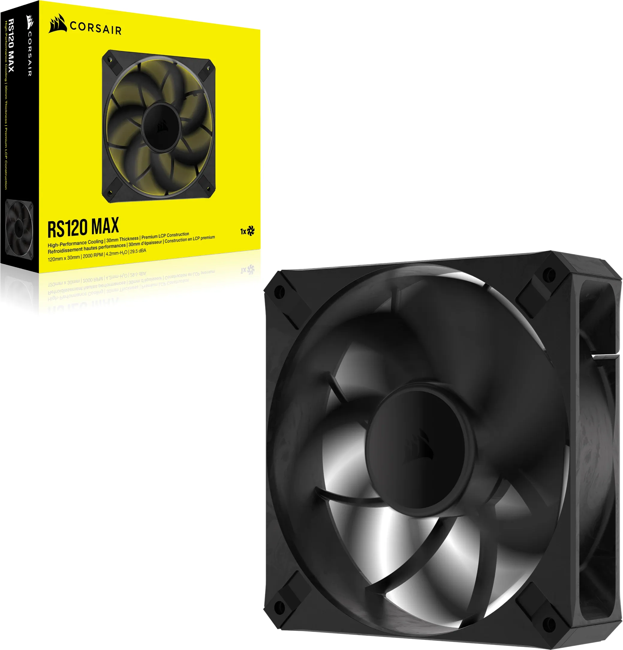 Corsair RS120 Max Fan Single Pack 120mm, RS Series
