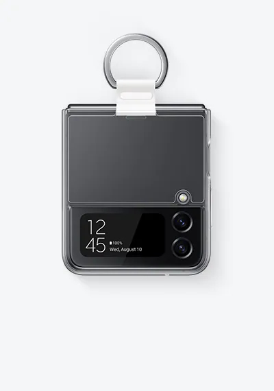 Samsung Clear Cover with Ring, Galaxy Z Flip4 -suojakuori, L&auml;pin&auml;kyv&auml;