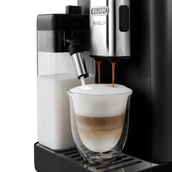 DeLonghi Rivelia EXAM440.55.B helautomatisk espressomaskin, svart