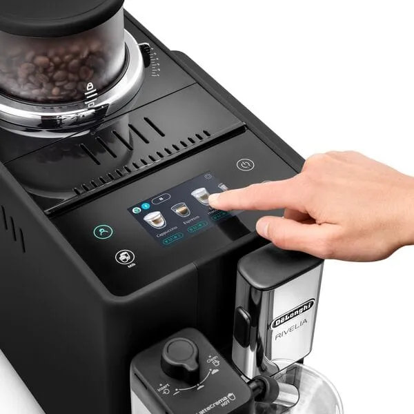 DeLonghi Rivelia EXAM440.55.B helautomatisk espressomaskin, svart