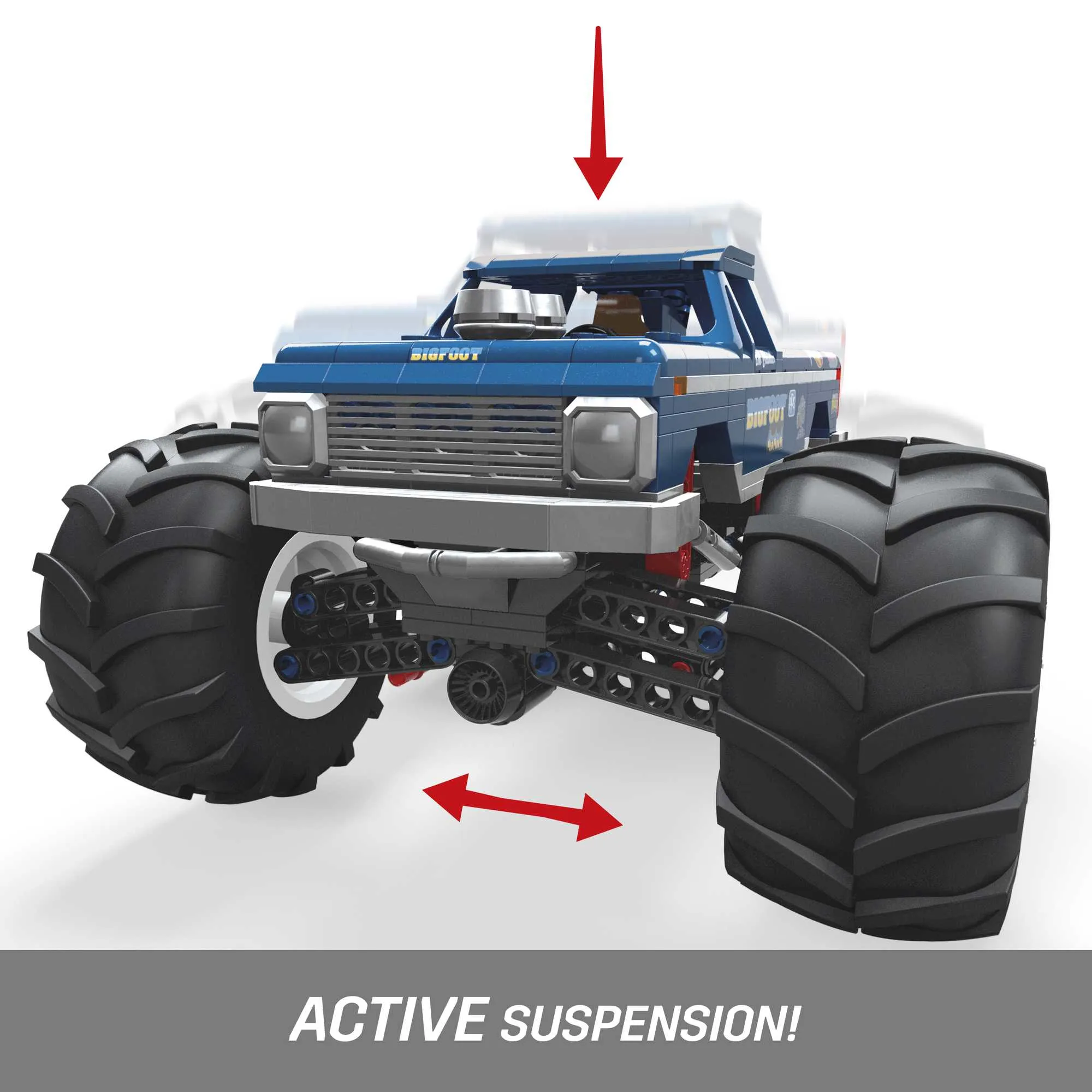 Mega Construx Hot Wheels Collector Bigfoot Monster Truck Car Construction Toy (1:18 Scale)