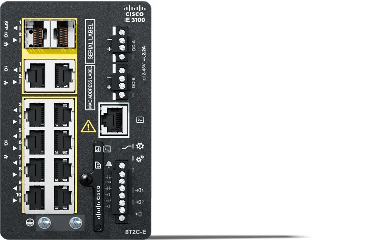 IE3100 w/8GE Copper 2GE Combo Fxd sys Nw