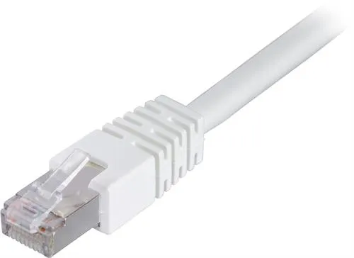 Deltaco Cat6 F/UTP RJ45 20m n&auml;tverkskabel, vit