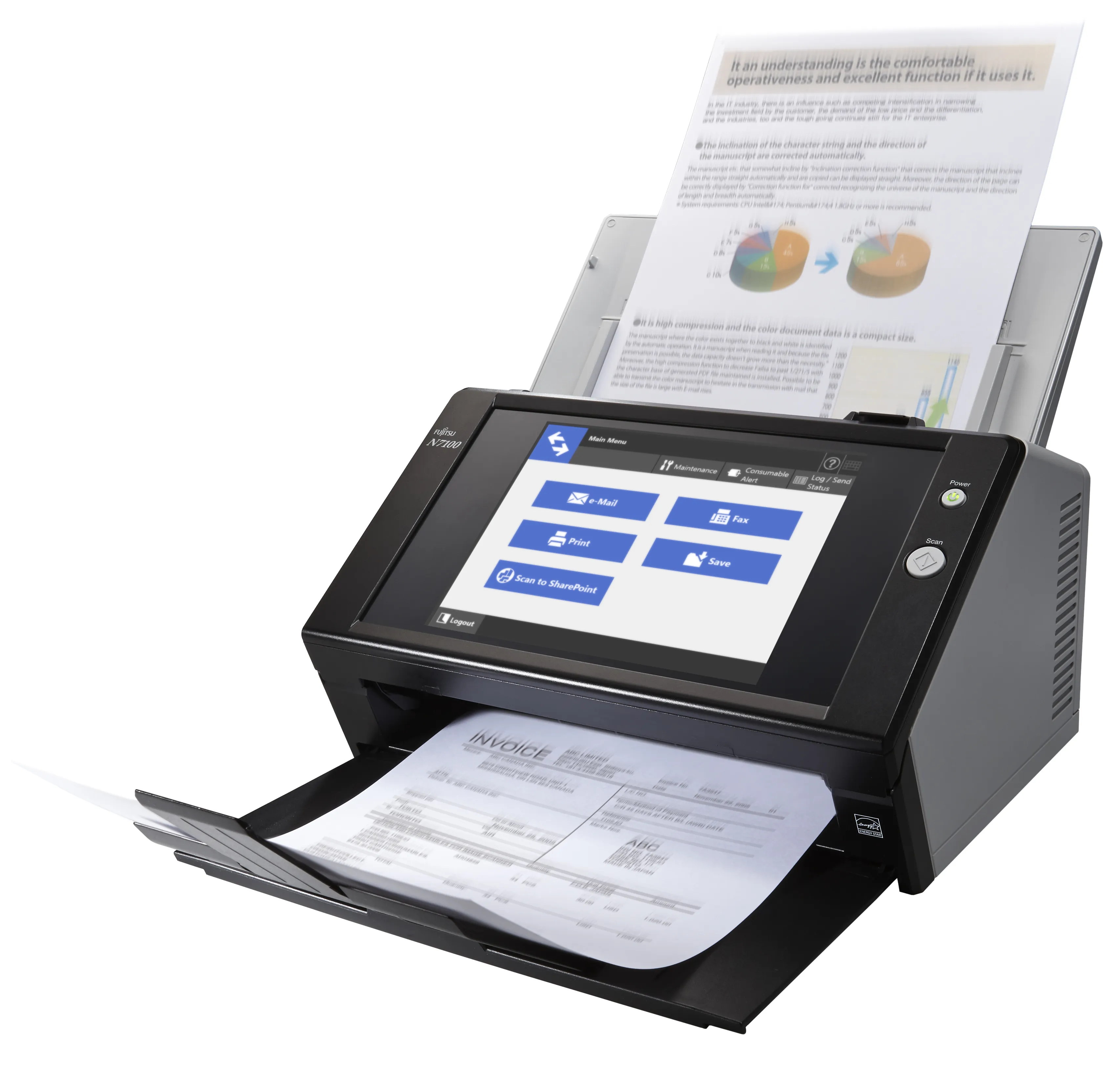 Ricoh Network Scanner N7100E 25ppm,ADF50,600dpi,A4