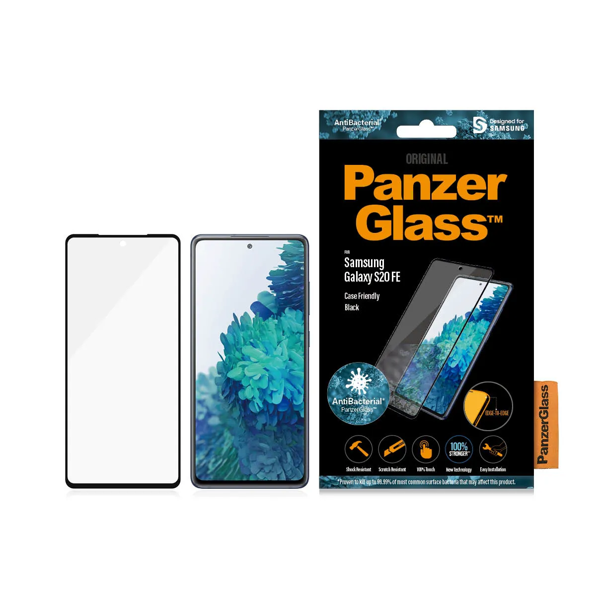 PanzerGlass Case Friendly, Galaxy S20 FE - Screen Glass