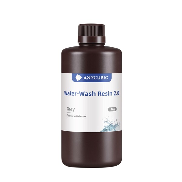 ANYCUBIC Water Washable Resin 2.0, 1 kg, Grey