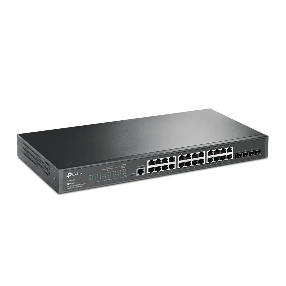 TP-LINK JetStream 24-Port Gigabit L2+ Managed Switch with 4 SFP Slots
