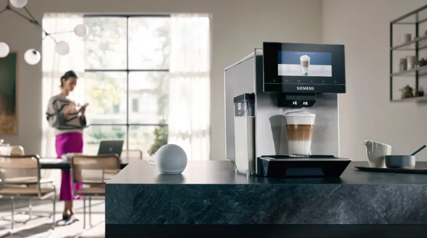 Siemens TQ903R03 EQ.900 - espresso machine, Black, Stainless steel