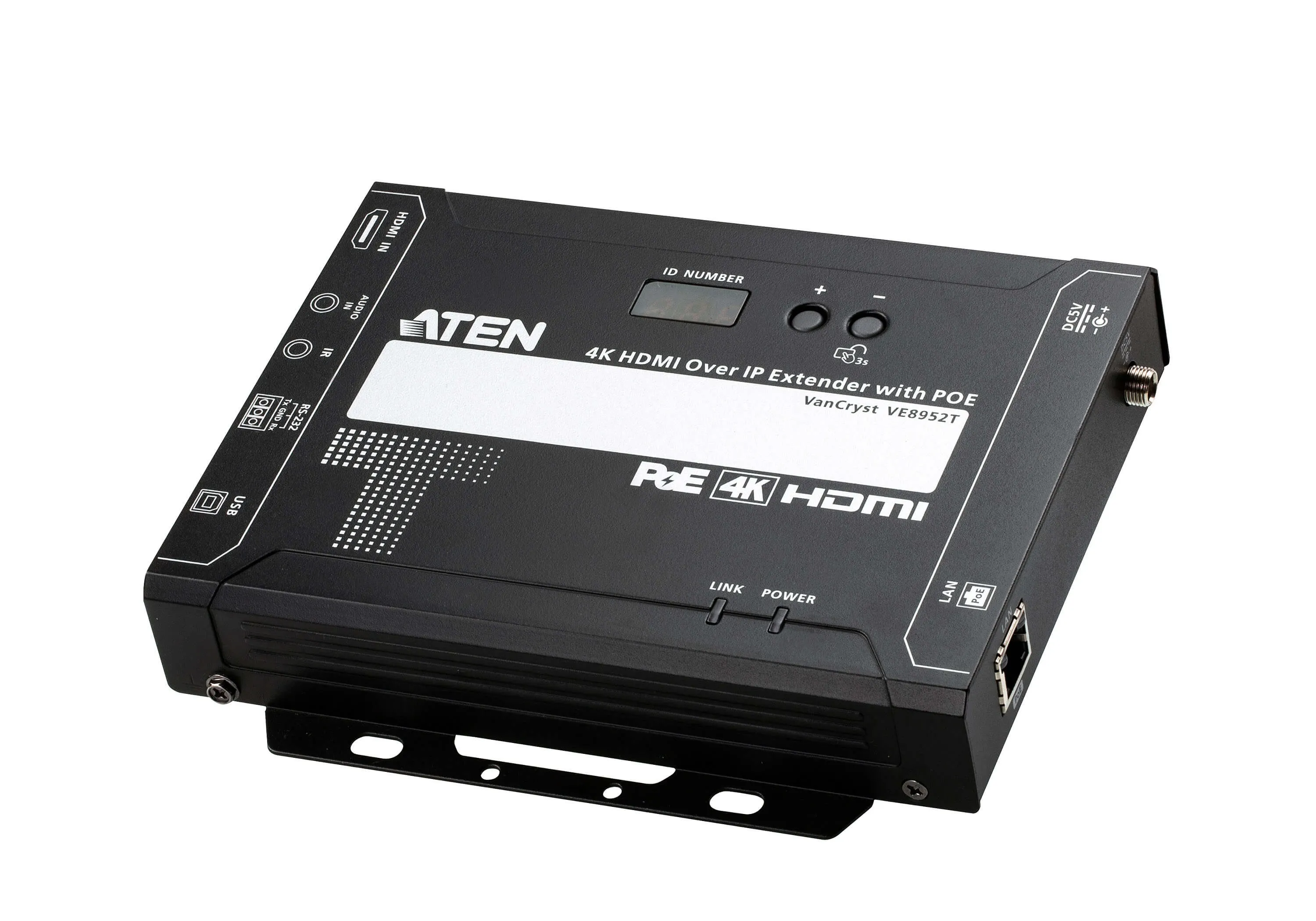 ATEN 4K HDMI over IP Transmitter w/PoE, USB Peripheral/IR/RS-232/LAN