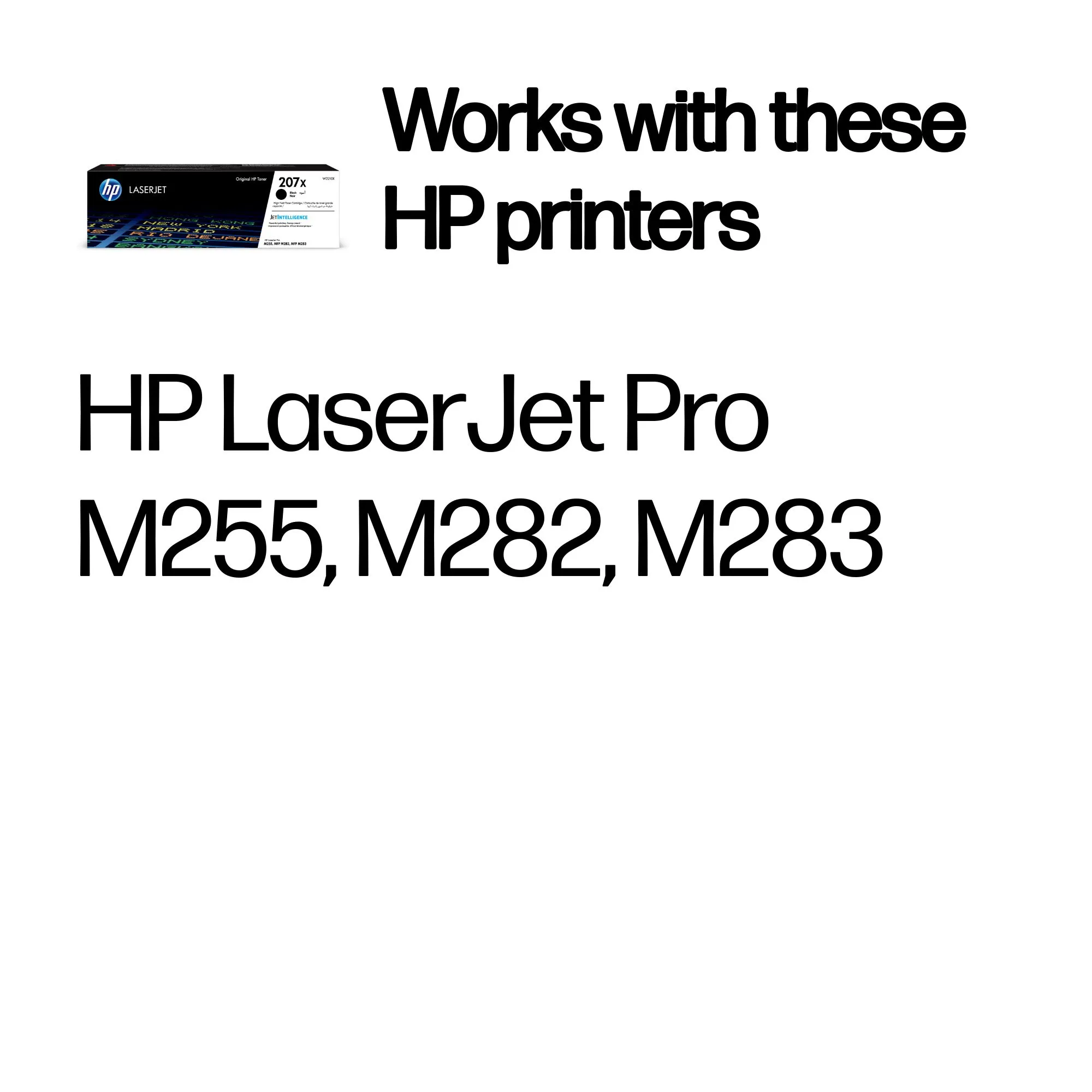 207X Black LaserJet Toner Cartridge 3,15k 207X Black LaserJet Toner Cartridge 3,15k