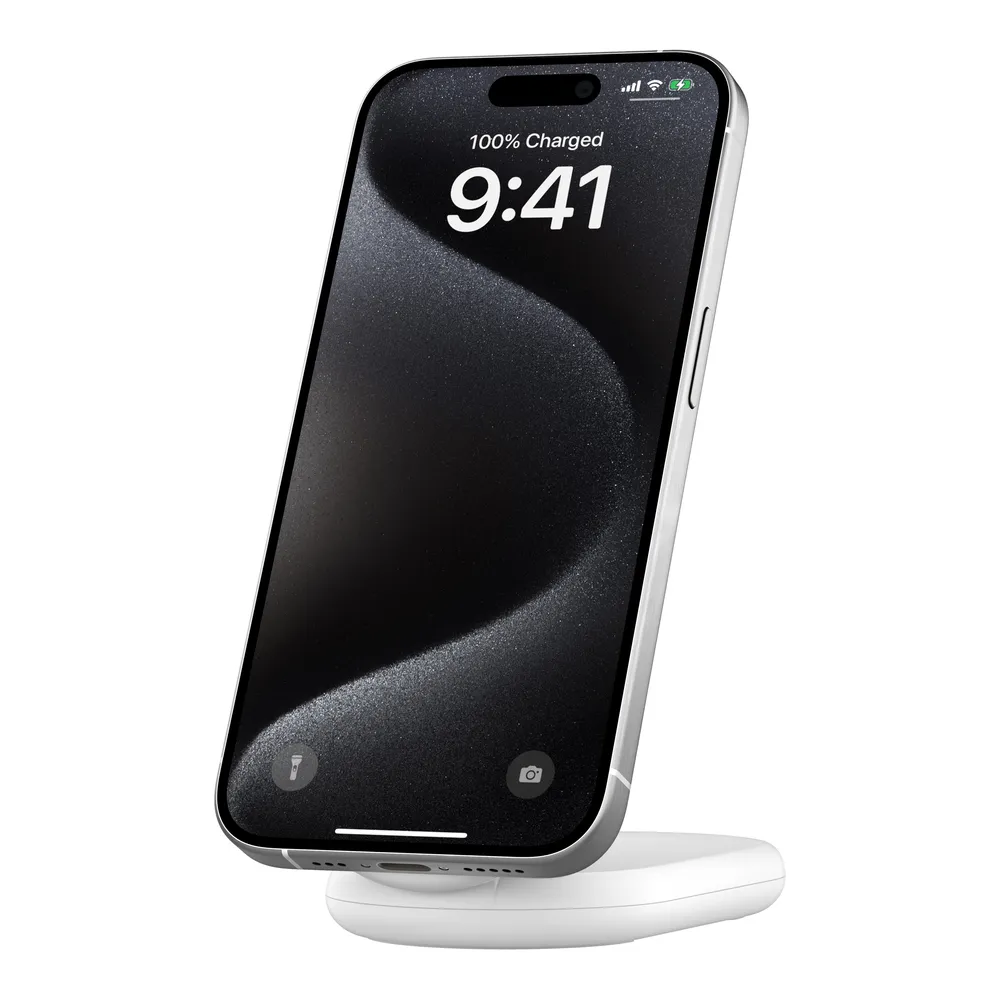 Belkin BoostCharge Magnetic Foldable Wireless Charger with Qi2 15W - wireless charger, White