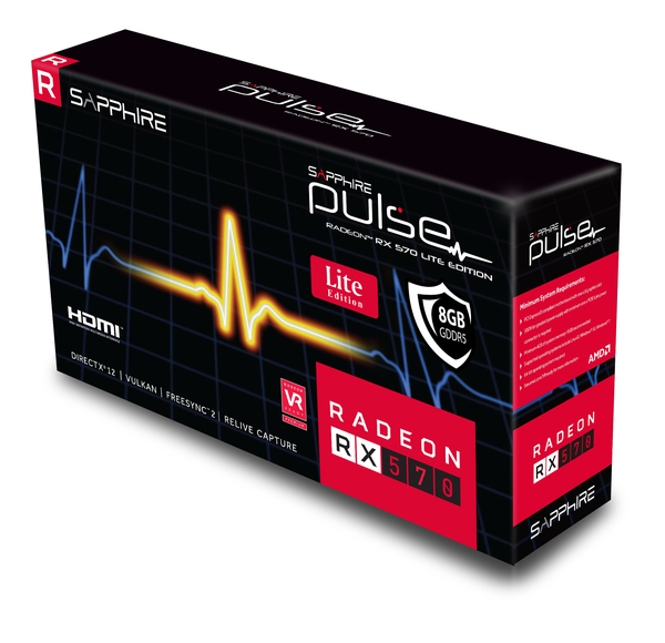 PULSE RADEON RX 570 8G GDDR5 DUAL HDMI/DUAL DP OC LITE UEFI