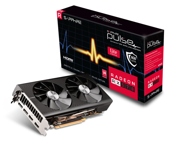 PULSE RADEON RX 570 8G GDDR5 DUAL HDMI/DUAL DP OC LITE UEFI