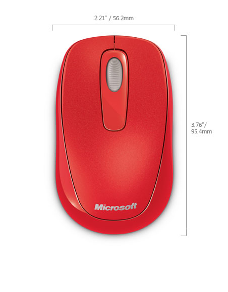 WL Mobile Mouse 1000 USB red