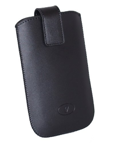 Insmat Exclusive Multi Case XXL - Suojakotelo matkapuhelimelle - nahka - musta malleihin HTC Desire HD, Nokia E7-00, X7-00, Lumia 820, 900, 920, Samsung GALAXY