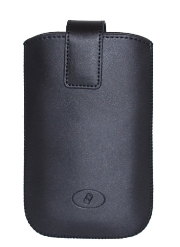 Insmat Exclusive Multi Case XXL - Suojakotelo matkapuhelimelle - nahka - musta malleihin HTC Desire HD, Nokia E7-00, X7-00, Lumia 820, 900, 920, Samsung GALAXY