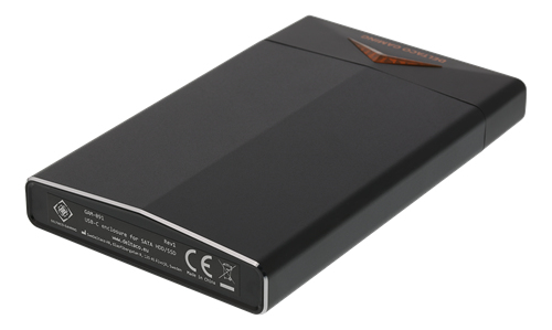 DELTACO GAMING 2.5" SATA HDD enclosure, aluminum, LED, USBC, USB 3.0