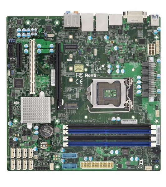 Supermicro Intel X11SAE-M, mATX moderkort