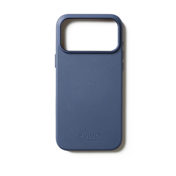 Mujjo Leather Case for iPhone 17 Pro Max, Monaco Blue
