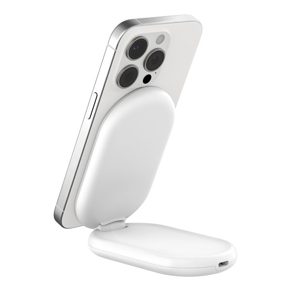Belkin BoostCharge Magnetic Foldable Wireless Charger with Qi2 15W -langaton laturi, Valkoinen