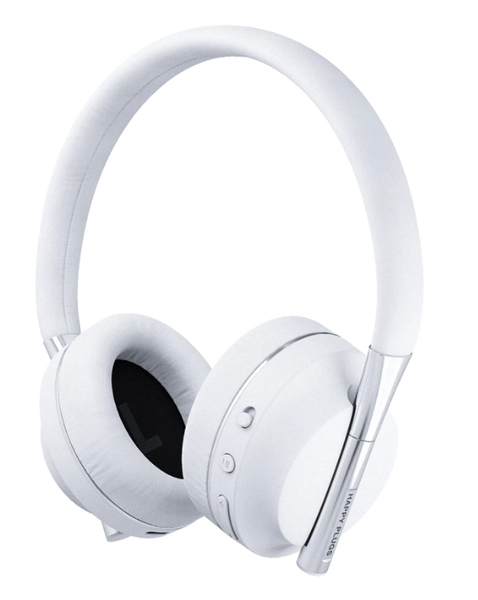 Happy Plugs PLAY - wireless headphones, White