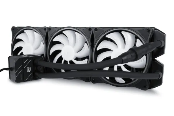 Alphacool Eisbaer Pro Aurora 420mm ARGB Liquid Cooler, Black