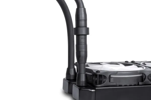 Alphacool Eisbaer Pro Aurora 420mm ARGB Liquid Cooler, Black