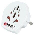 SKROSS matka-adapteri EMEA/US/UK - EU, maadoittamaton